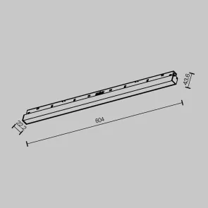 Magnetic track light TR030-2-24W2.7K-B