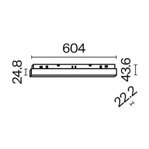 Magnetic track light TR030-2-24W4K-B