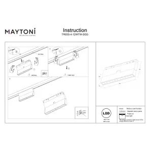 Magnetic track light TR033-4-12WTW-DD2-W