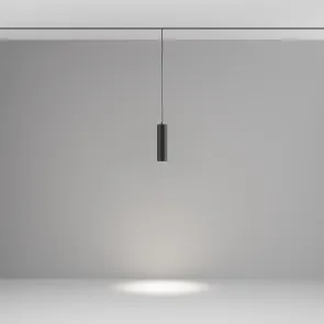 Pendant track luminaire TR041-4-12W3K-M-DS-B