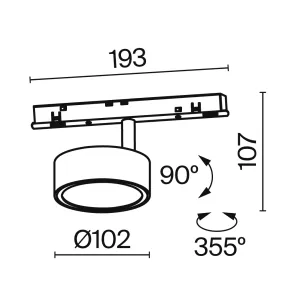 Proga svetilka TR040-4-18WTW-DD-B