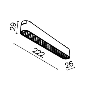Magnetic track light TR084-1-12W3K-W