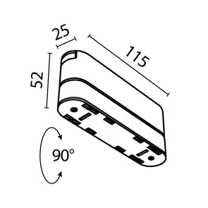 Holder for luminaire Radity White TRA084FC-11SW