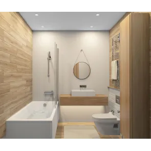 Recessed waterproof ceiling light for GU10 bulb.