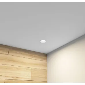Recessed waterproof ceiling light for GU10 bulb.