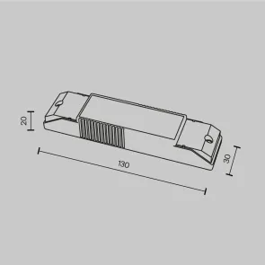Dimmable DALI LED driver 12W IP20 MAYTONI PSL-DL40-S-150-300mA-DE