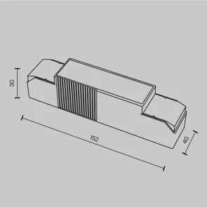 LED gonilnik DALI 20W zatemnljiv IP20 MAYTONI PSL-DL40-S-350-500mA-DE