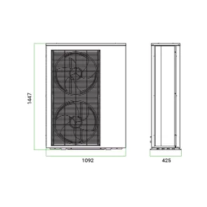 GREEN TECH Heat Pump Green Tech 15 kW, monoblock - DTG-HS-15M