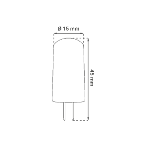 GREEN TECH LED žarnica Green Tech 2W, 4000K, G4, Flux: 200 lm, IP20, San`an čip - LB-3651
