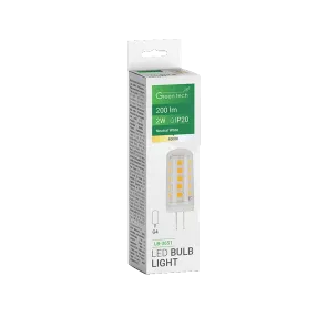 GREEN TECH LED žarnica Green Tech 2W, 4000K, G4, Flux: 200 lm, IP20, San`an čip - LB-3651