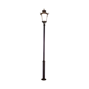 GREEN TECH LED ulična svjetiljka Green Tech s stolpom, 30W, 3000K, 4 m - GT-UL103K9
