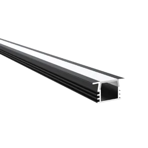 GREEN TECH Aluminum Profile Green Tech 22 x 11.7 x 1000 mm, built-in, black color - AP-11MM05-BK