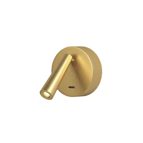 Wall light 3W 3000K satin brass SHINE (DK/EU-5072-SB)