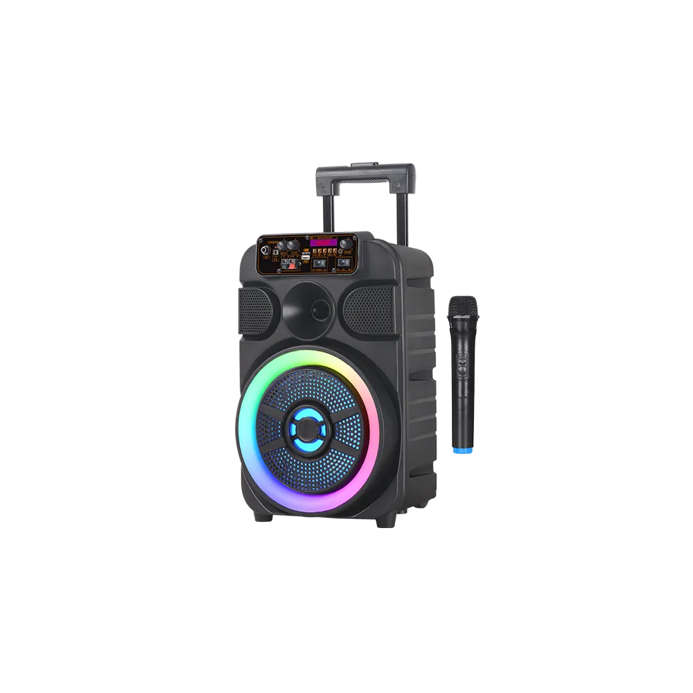 GIGATECH Zvočnik Gigatech BSK-510 (FM/USB/TF/bluetooth) 8" karaoke z brezžičnim mikrofonom