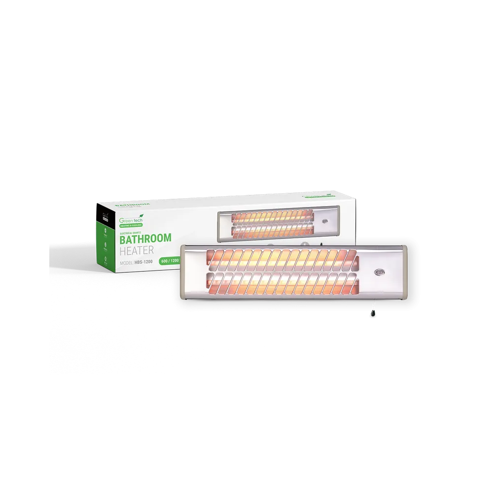 GREEN TECH Bathroom Heater Green Tech 1200W, quartz, electric - HBS-1200