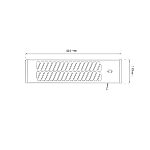 GREEN TECH Bathroom Heater Green Tech 1200W, quartz, electric - HBS-1200