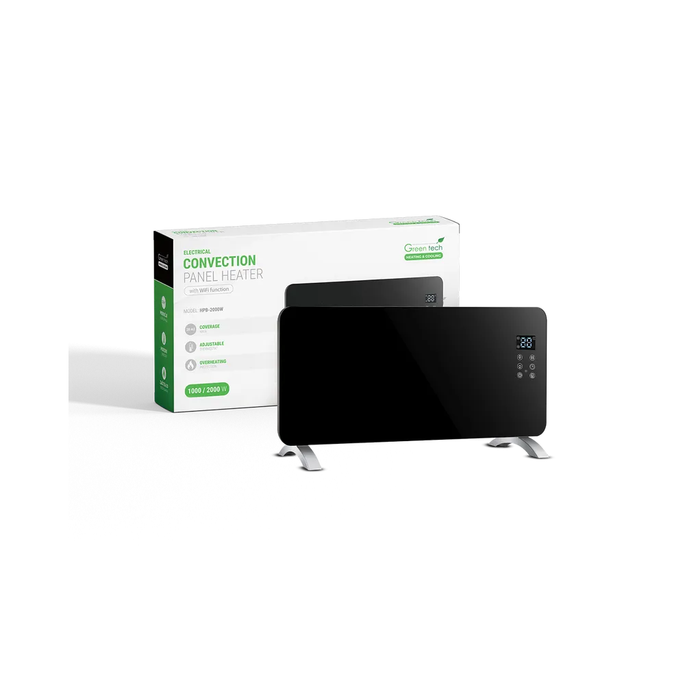 GREEN TECH Convector Panel Heater Green Tech 2000W, WiFi / Tuya app, electric - HPB-2000W