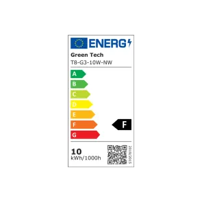 GREEN TECH LED tube Green Tech 60cm, 10W, 4200K, with starter - T8-G3-10W-NW