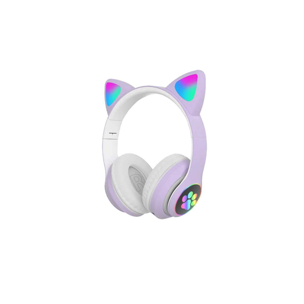 OEM Cat Ear Headphones STN-28 for Kids, wireless, purple - STN-28-PR
