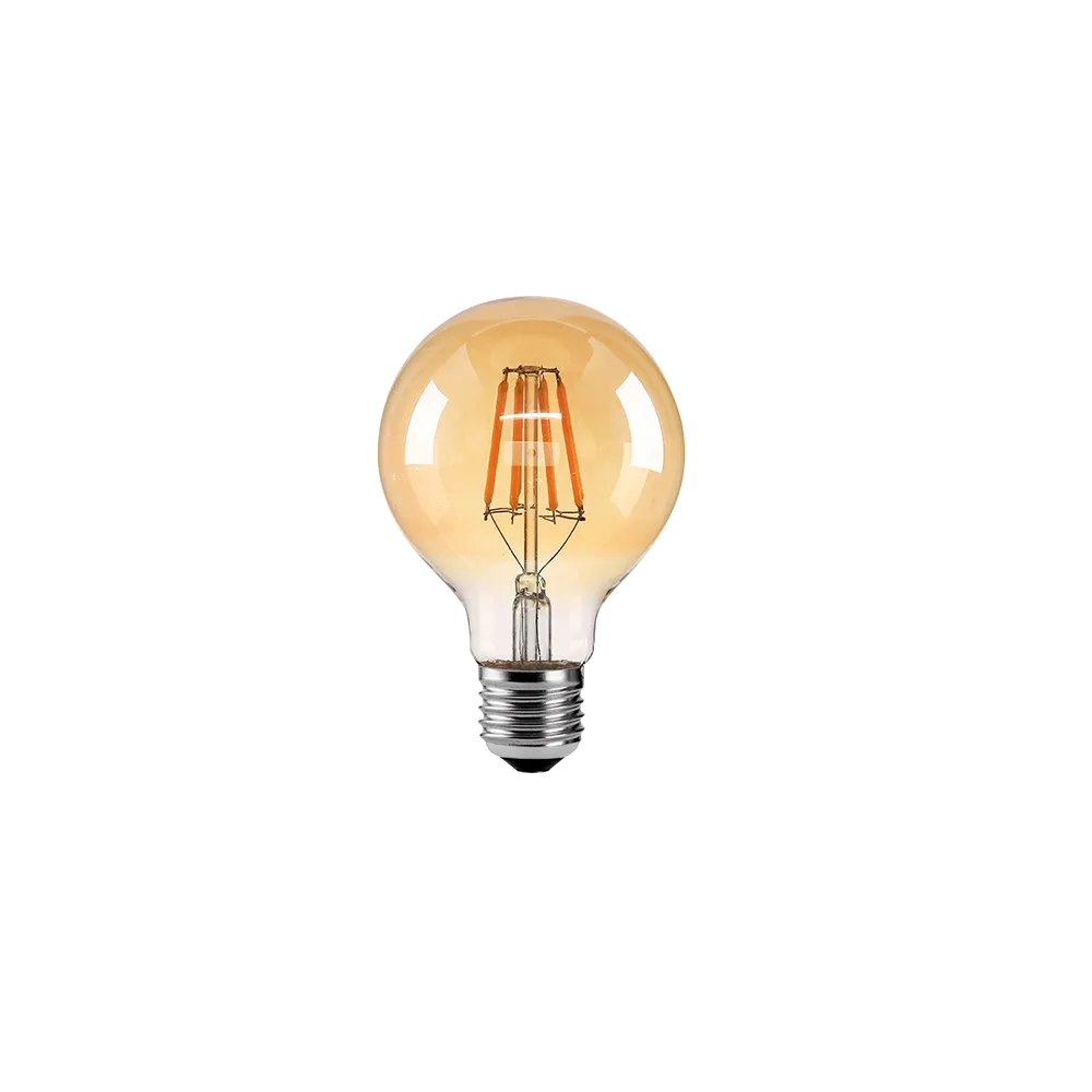 GREEN TECH LED filamentska žarulja Green Tech 6W, 2700K, E27, AC220V, G95, amber, dimabilna - LFB-3310