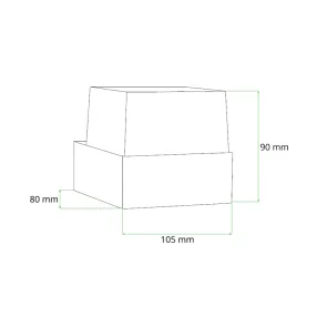 GREEN TECH LED zidna svjetilka Green Tech SATURN, 5W, 3000K, IP54 - KFB-2271
