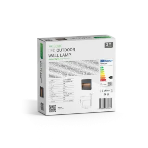 GREEN TECH LED wall lamp Green Tech VENUS, 3W, 3000K, IP54 - KFB-1111