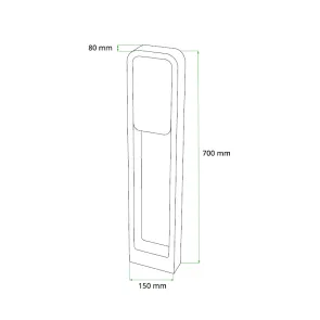 GREEN TECH LED vrtna svjetiljka Green Tech NEPTUNE, 10W X 2, 3000K, IP54 - KFC-302
