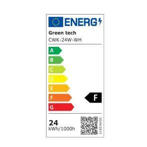 GREEN TECH LED stropna svetilka Green Tech 24W, 3CCT, 30 cm, IP65, bela - CWK-24W-WH
