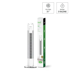 GREEN TECH Fan step Green Tech 50W, 31", white color - TST08-MF-WH