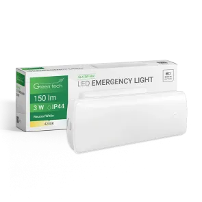 GREEN TECH LED svetilka za nujno razsvetljavo Green Tech 3W, 4200K, IP44 - ELX-3W-NW