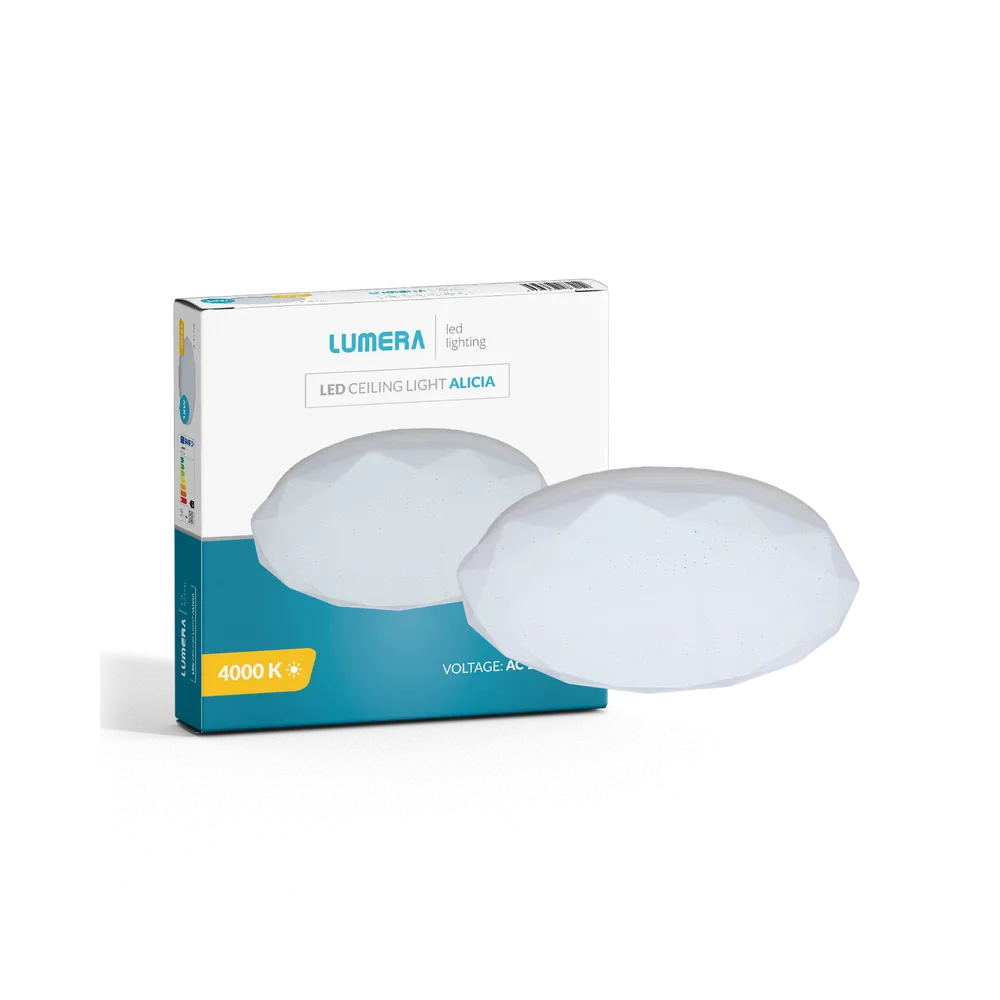 LUMERA LED ceiling light Lumera Lighting Alicia, 18W, 4000K, diameter 35cm, starry sky