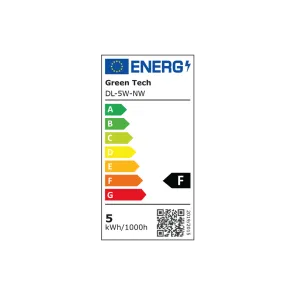GREEN TECH LED svetilka Green Tech 5W, 4000K, bela barva - DL-5W-NW