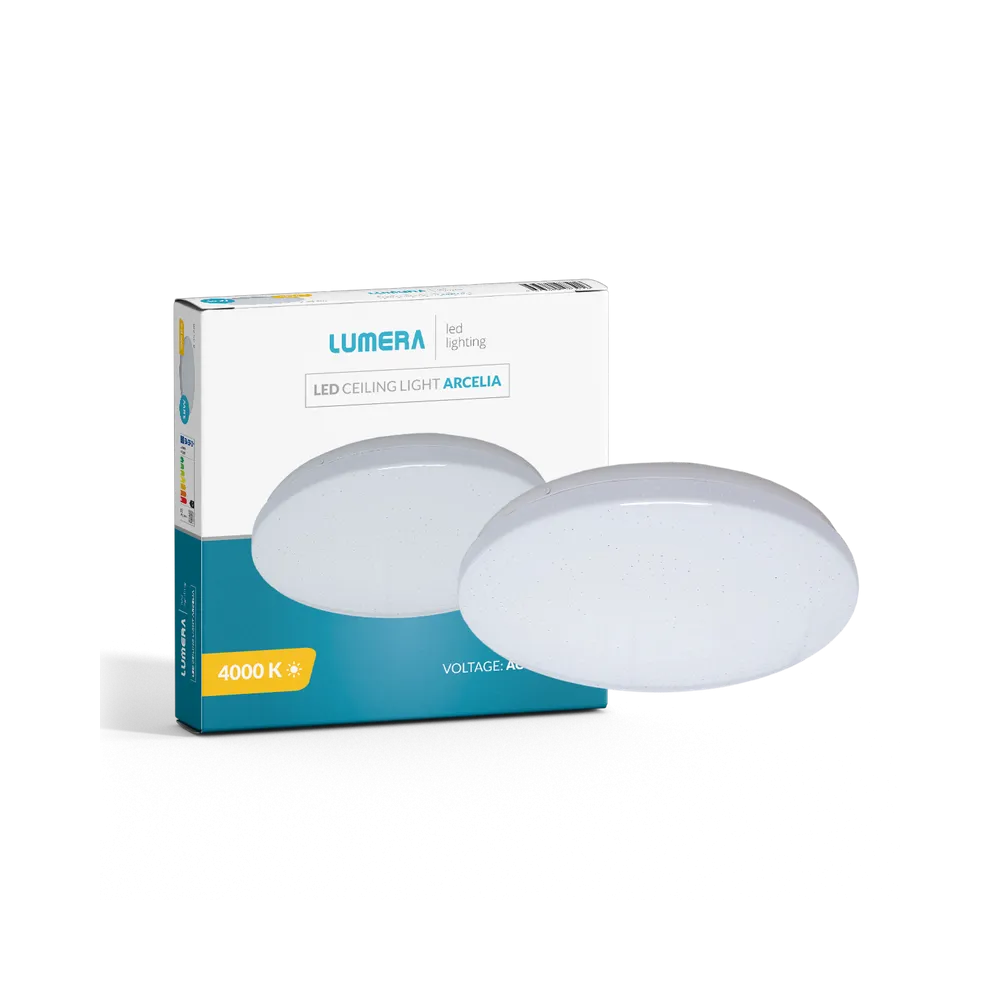 LUMERA LED ceiling light Lumera Lighting Arcelia, 18W, 4000K, diameter 35cm, starry sky