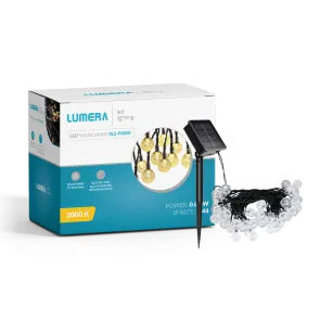 LUMERA LED solarne lampice Lumera Lighting 3000K, IP65, 9.5M, 50 luči - SLS-P6005