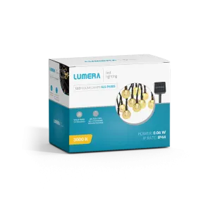 LUMERA LED solarne lampice Lumera Lighting 3000K, IP65, 9.5M, 50 luči - SLS-P6005