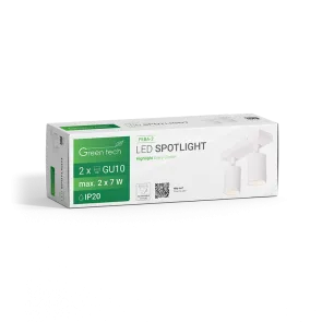 GREEN TECH LED reflektor Green Tech, GU10 X 2 kosi, bela barva - FEBA-2