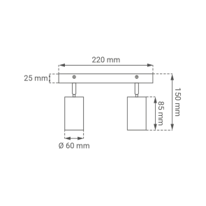 GREEN TECH LED reflektor Green Tech, GU10 X 2 kosi, bela barva - FEBA-2