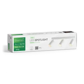 GREEN TECH LED reflektor Green Tech, GU10 X 3 kosi, bela barva - FEBA-3