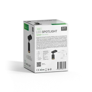 GREEN TECH LED reflektor Green Tech, GU10 X 1 kos, črna barva - ZARA-1