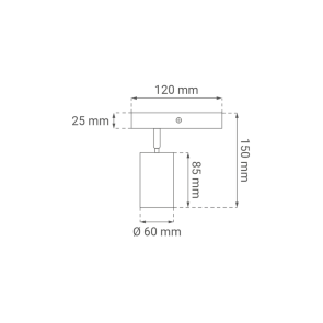 GREEN TECH LED reflektor Green Tech, GU10 X 1 kos, črna barva - ZARA-1