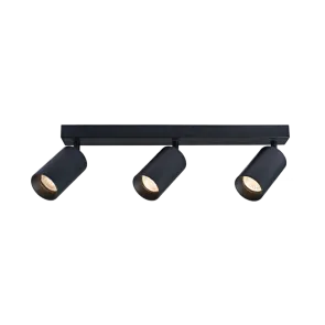 GREEN TECH LED reflektor Green Tech, GU10 X 3 kosi, črna barva - ZARA-3