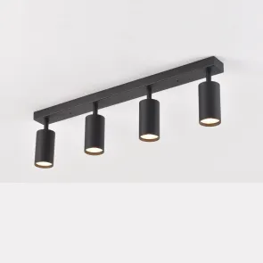 GREEN TECH LED reflektor Green Tech, GU10 X 4 kosi, črna barva - ZARA-4