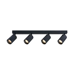 GREEN TECH LED reflektor Green Tech, GU10 X 4 kosi, črna barva - ZARA-4