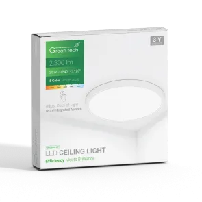 GREEN TECH LED ceiling light Green Tech 20W, 5 CCT 3000K-3500K-4000K-5000K-6500K, fi30 cm - CNX-20W-WH