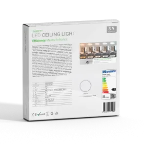 GREEN TECH LED ceiling light Green Tech 20W, 5 CCT 3000K-3500K-4000K-5000K-6500K, fi30 cm - CNX-20W-WH
