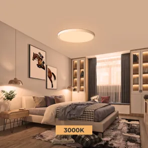GREEN TECH LED ceiling light Green Tech 20W, 5 CCT 3000K-3500K-4000K-5000K-6500K, fi30 cm - CNX-20W-WH