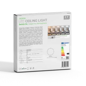 GREEN TECH LED ceiling light Green Tech 24W, 5 CCT 3000K-3500K-4000K-5000K-6500K, diameter 40 cm - CNX-24W-WH