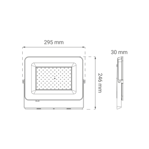 GREEN TECH LED reflektor Green Tech 8500 lm, 100W, 6500K, IP65, bel - ALX-100WH