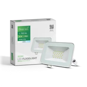 GREEN TECH LED spotlight Green Tech 1700 lm, 20W, 6500K, IP65, white - ALX-20WH