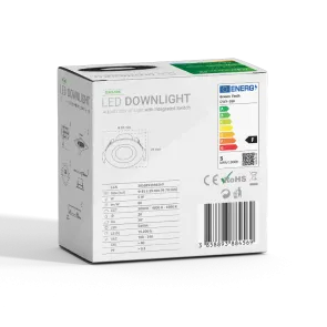 GREEN TECH LED downlight Green Tech 400 lm, 5W, 3CCT, 3000K-4000-6500K, črn - DWX-5BK
